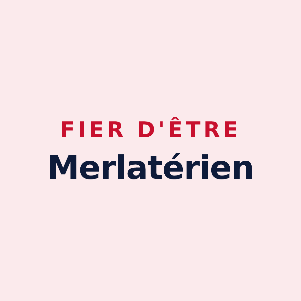 Magnet « Fier d'être Merlatérien » — design pour La Merlatière