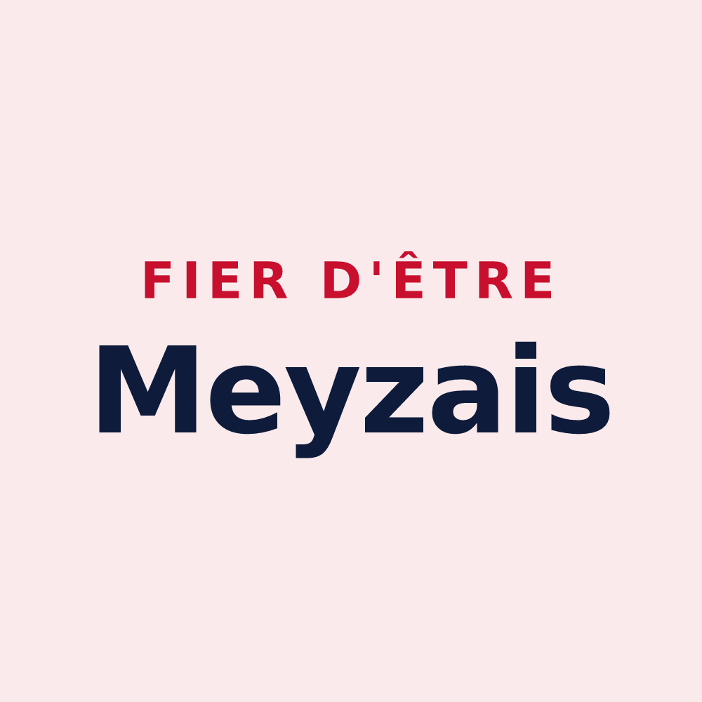 Magnet « Fier d'être Meyzais » — design pour La Meyze