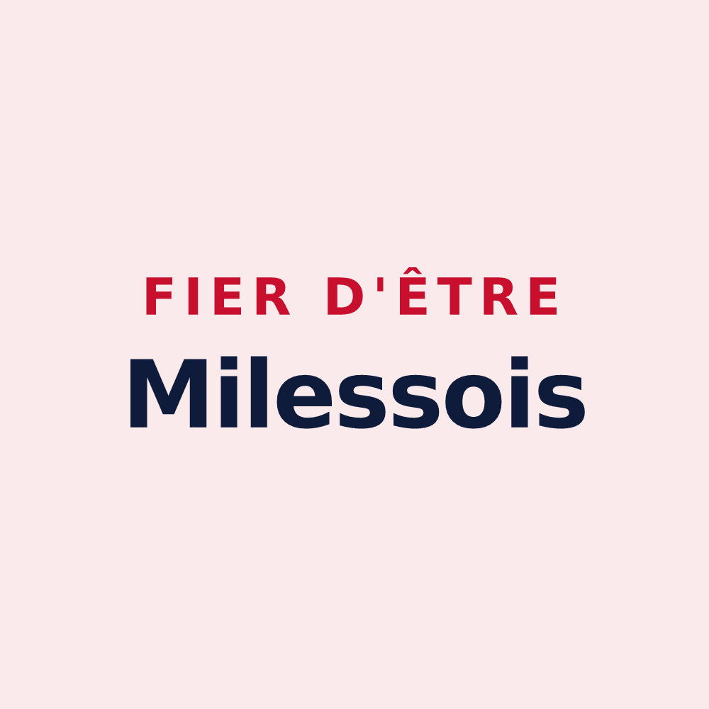 Magnet « Fier d'être Milessois » — design pour La Milesse