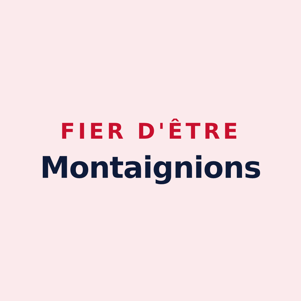 Magnet « Fier d'être Montaignions » — design pour La Montagne