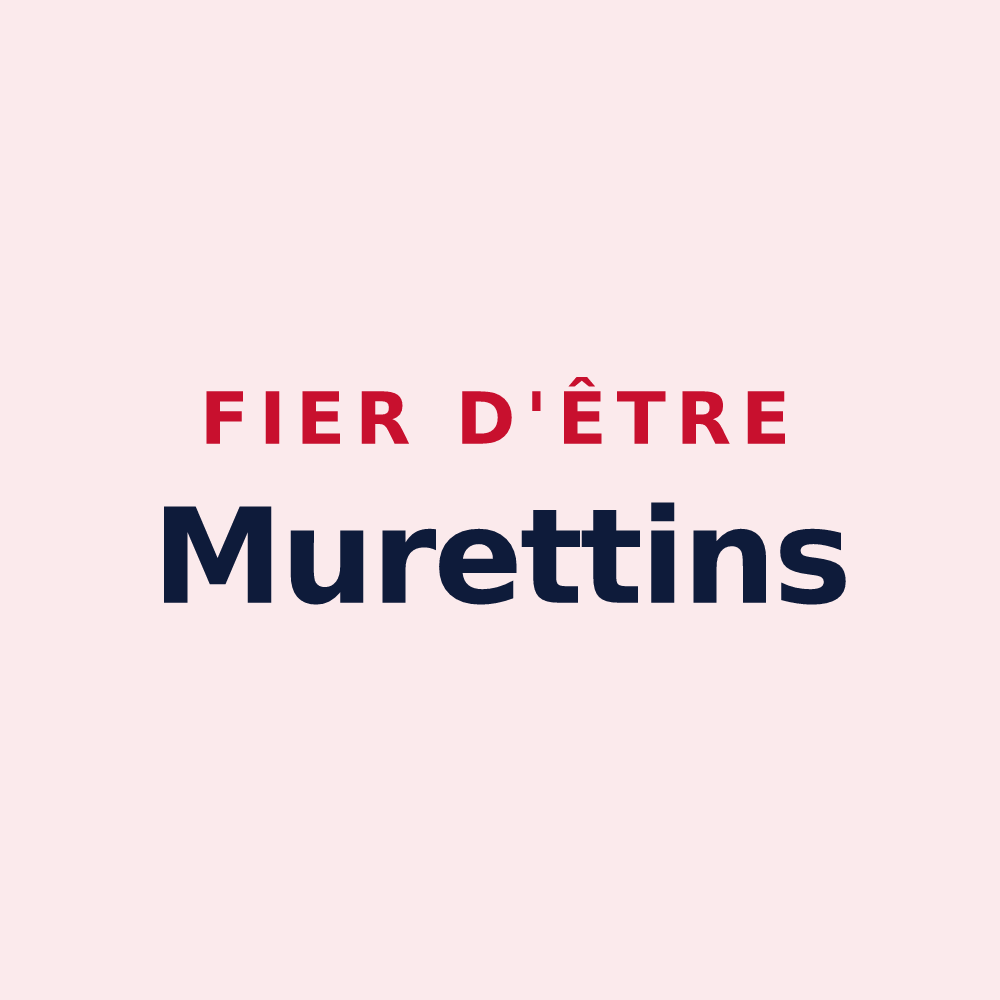 Magnet « Fier d'être Murettins » — design pour La Murette