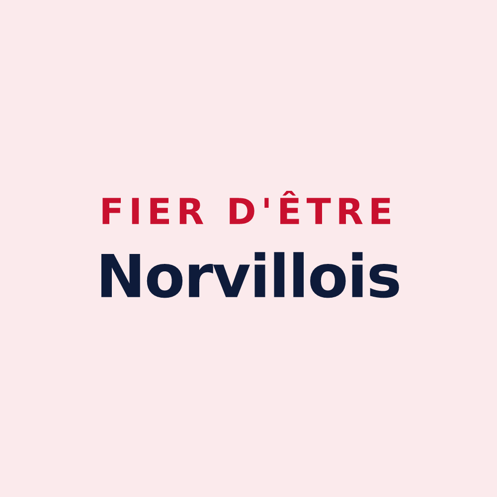 Magnet « Fier d'être Norvillois » — design pour La Norville