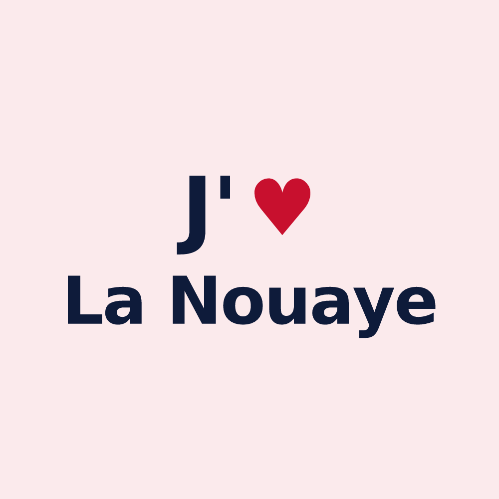 Magnet personnalisé La Nouaye — design J'aime La Nouaye
