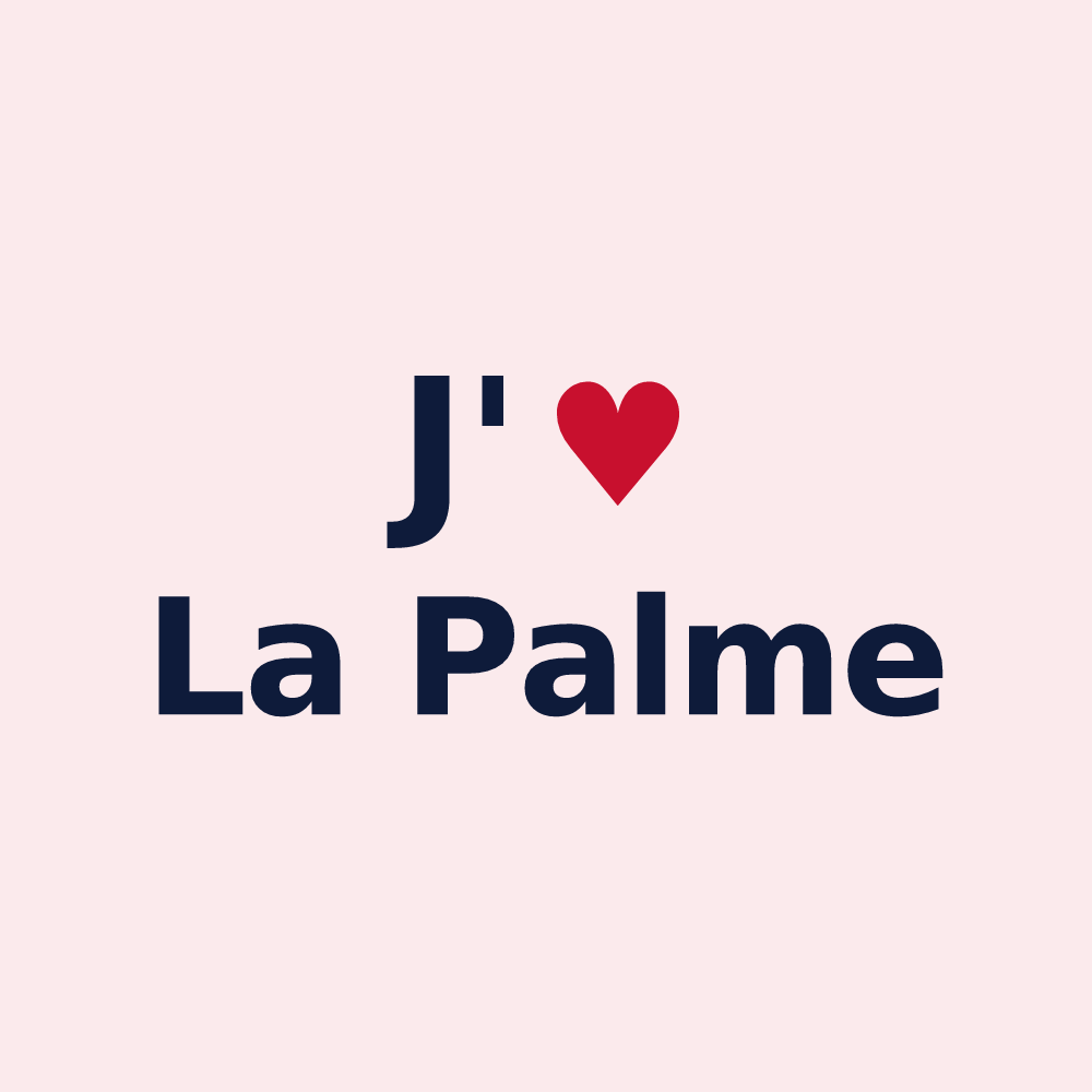 Magnet personnalisé La Palme — design J'aime La Palme