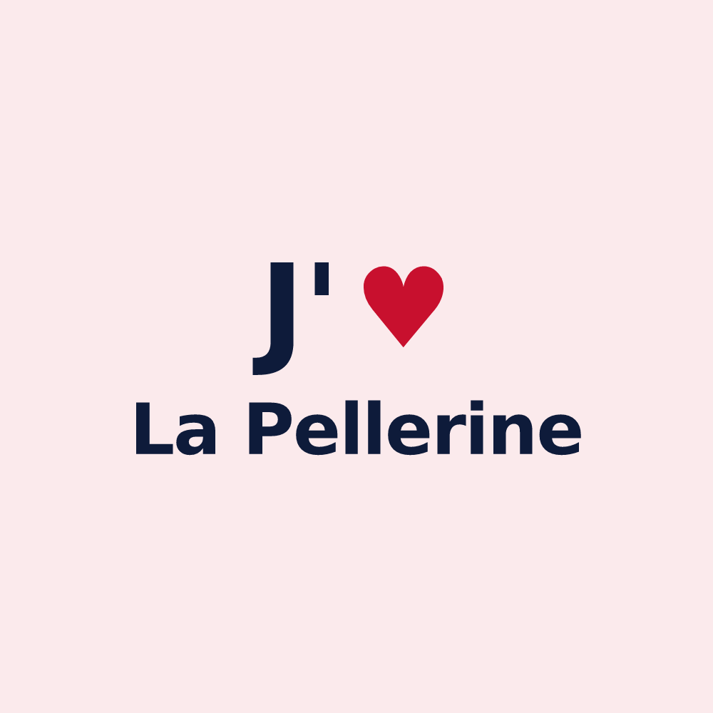 Magnet personnalisé La Pellerine — design J'aime La Pellerine