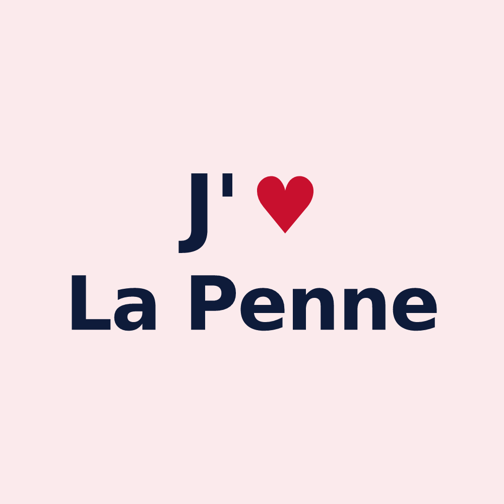 Magnet personnalisé La Penne — design J'aime La Penne