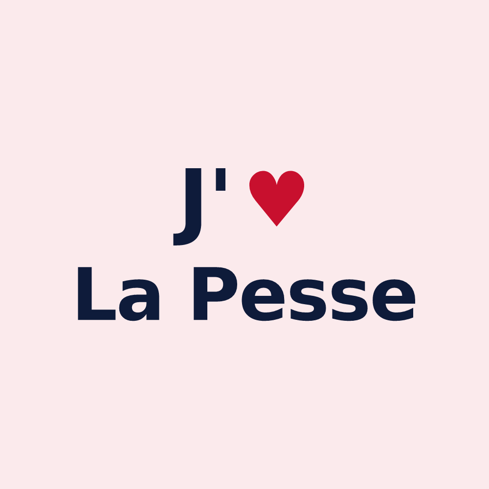 Magnet personnalisé La Pesse — design J'aime La Pesse