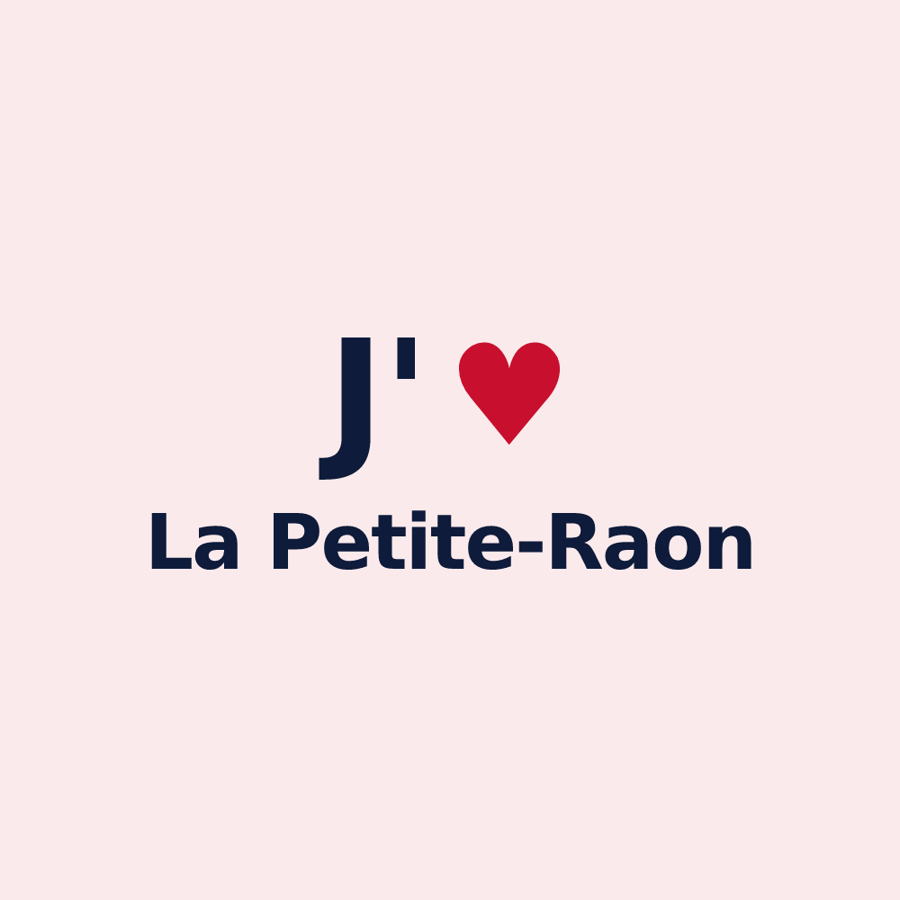 Magnet personnalisé La Petite-Raon — design J'aime La Petite-Raon