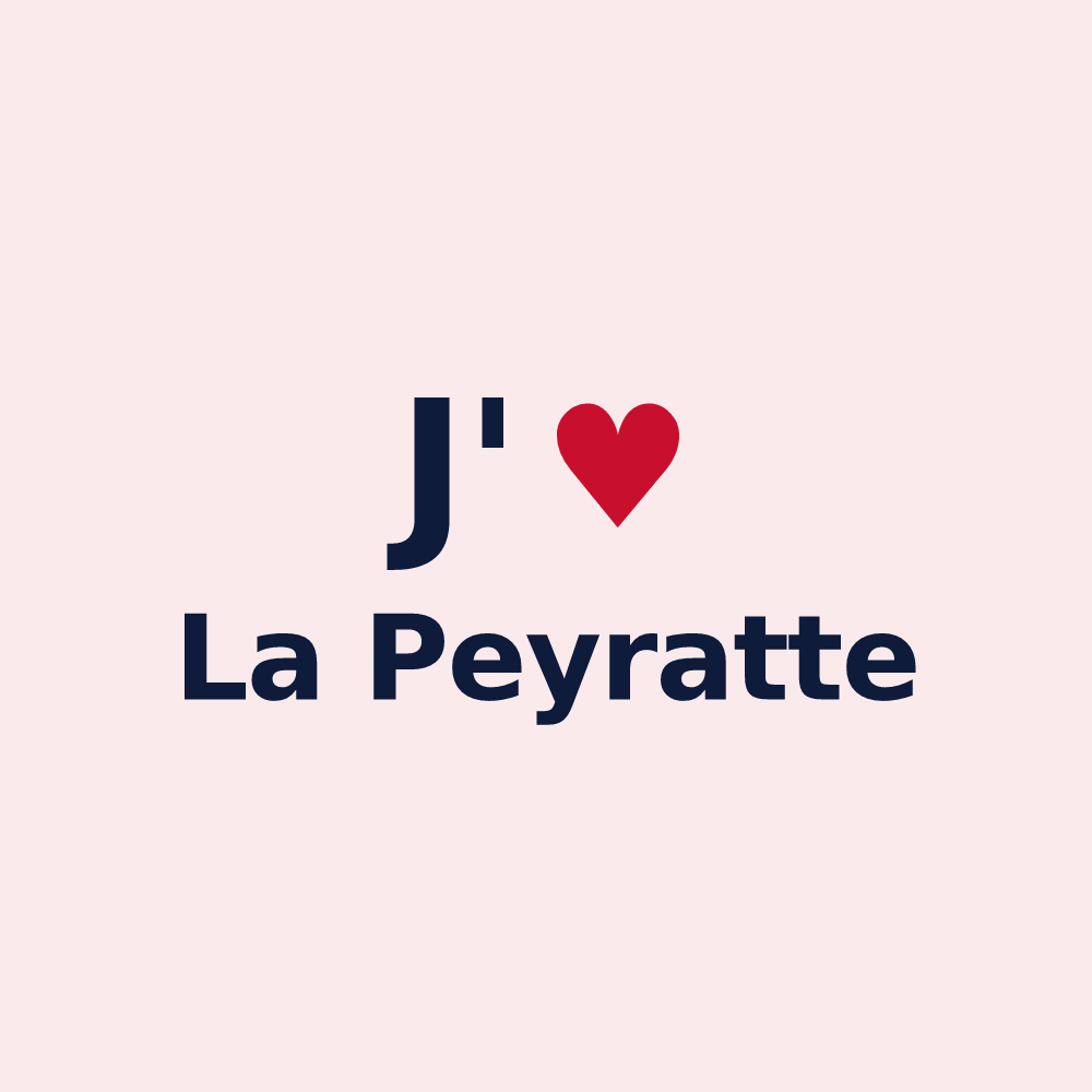 Magnet personnalisé La Peyratte — design J'aime La Peyratte