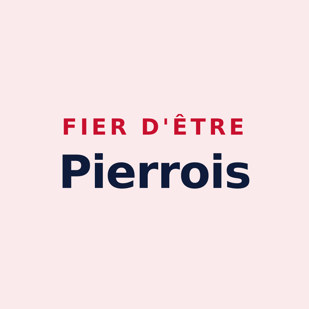 Magnet « Fier d'être Pierrois » — design pour La Pierre