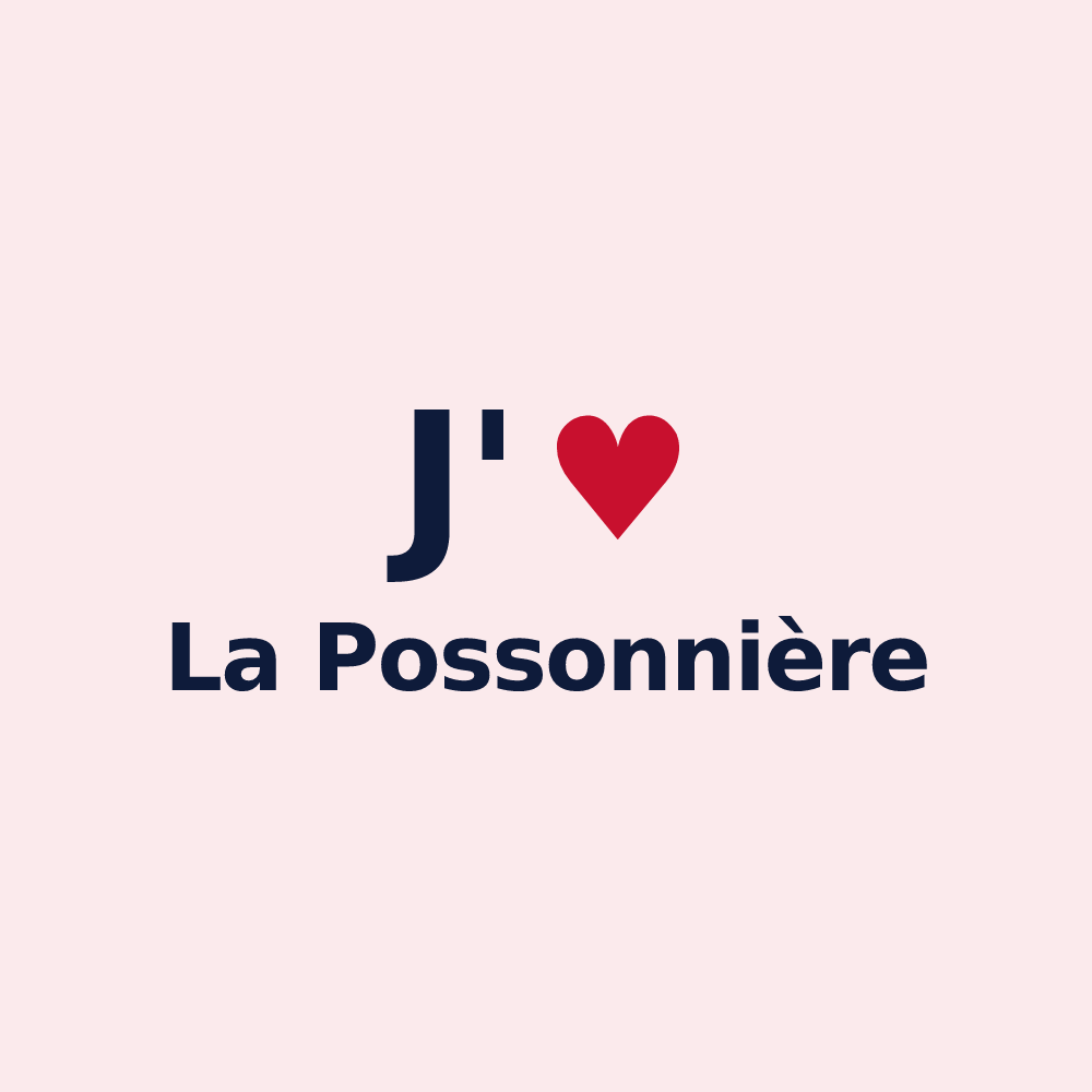 Magnet personnalisé La Possonnière — design J'aime La Possonnière