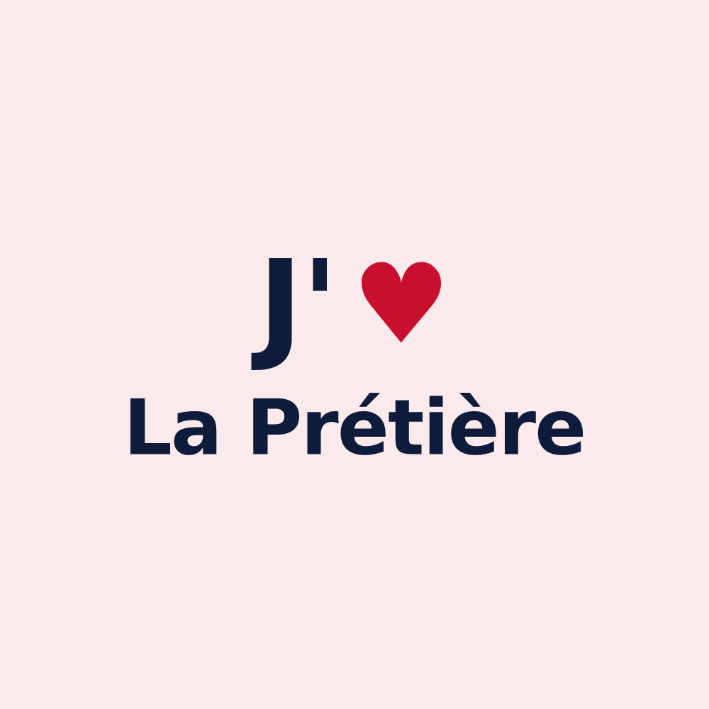 Magnet personnalisé La Prétière — design J'aime La Prétière