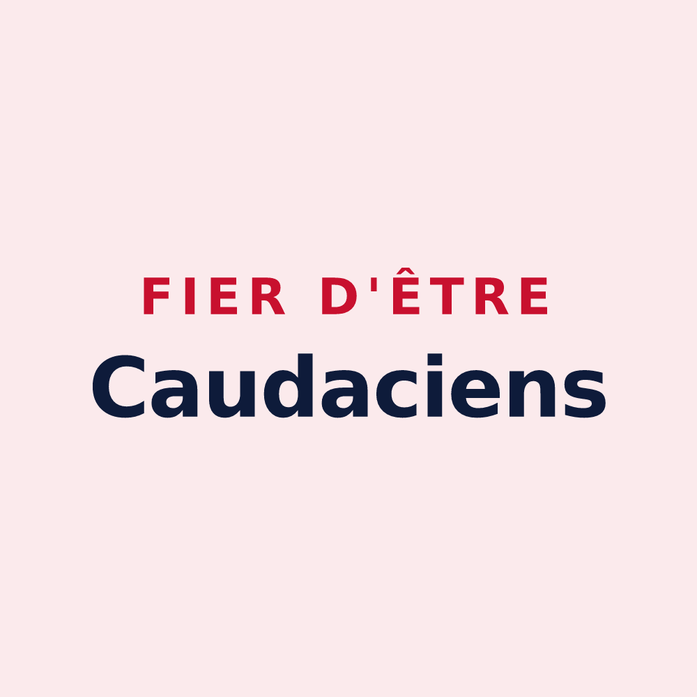 Magnet « Fier d'être Caudaciens » — design pour La Queue-en-Brie