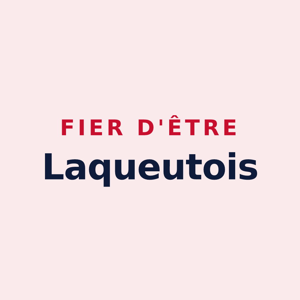 Magnet « Fier d'être Laqueutois » — design pour La Queue-les-Yvelines