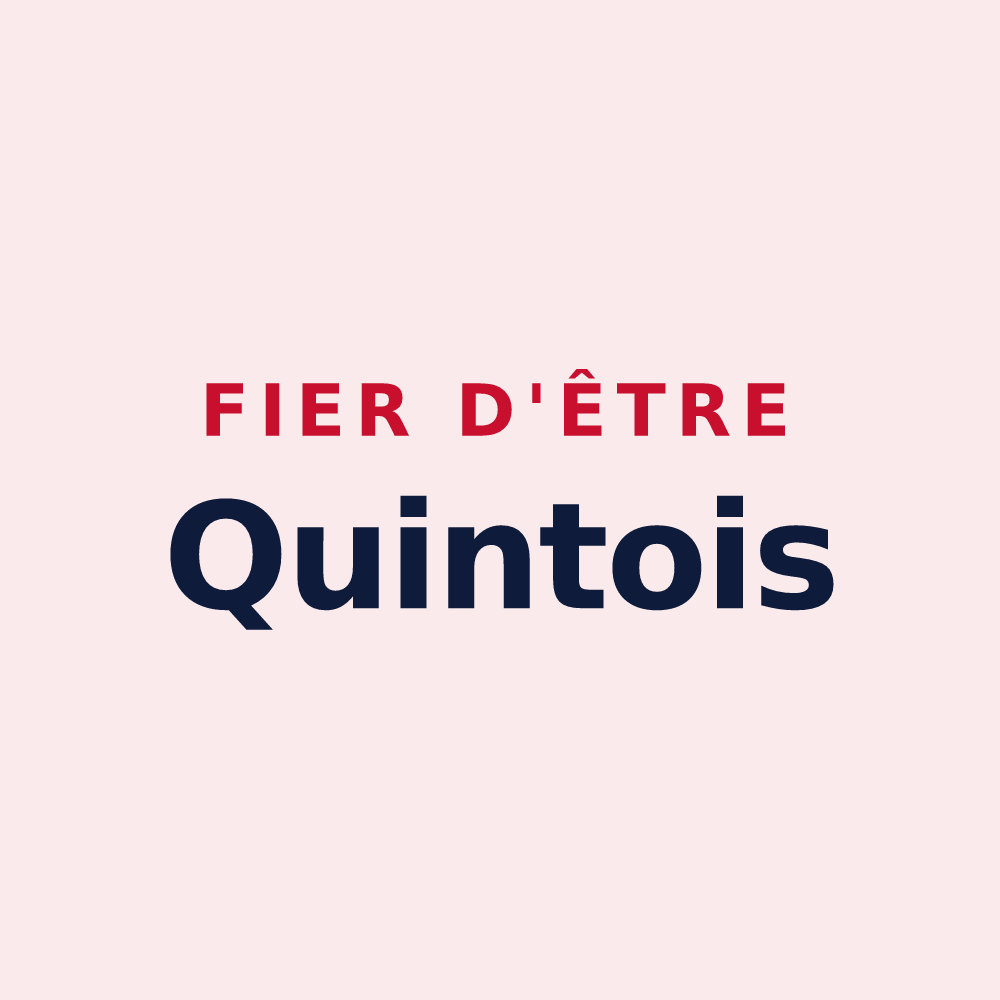 Magnet « Fier d'être Quintois » — design pour La Quinte