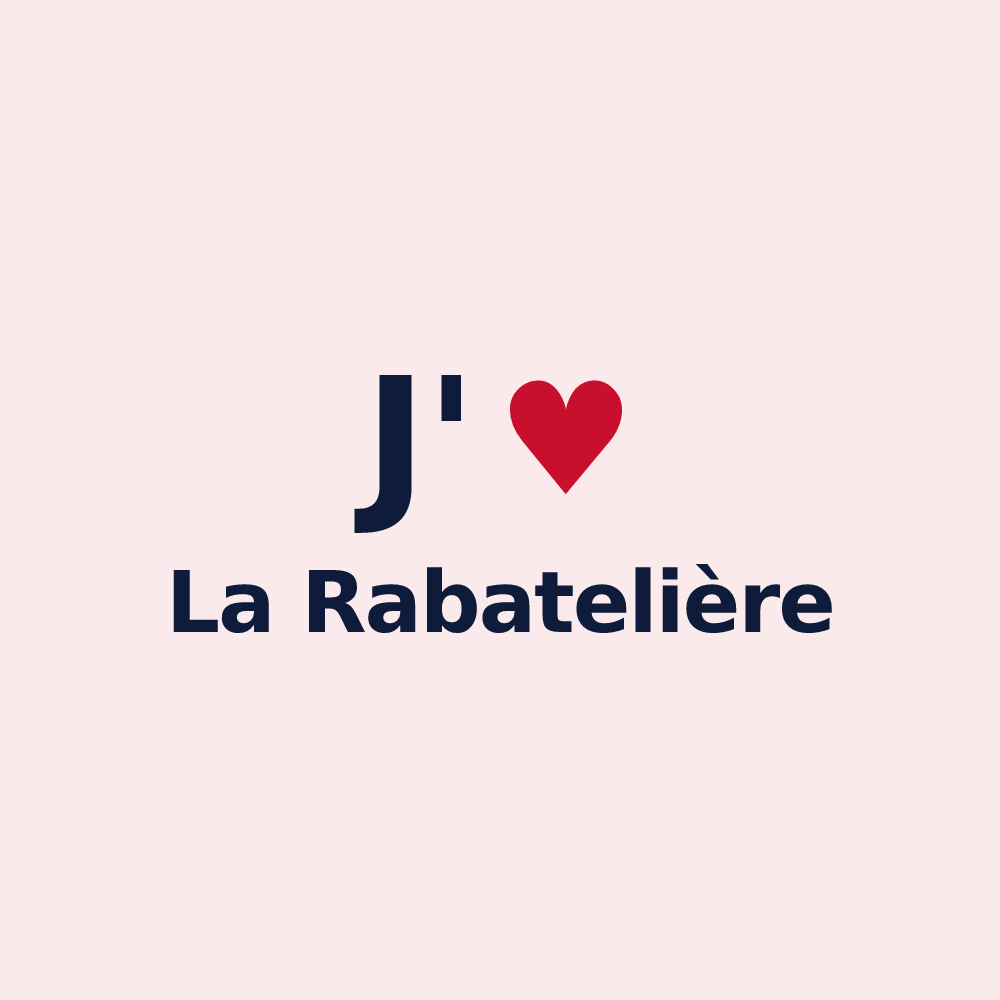 Magnet personnalisé La Rabatelière — design J'aime La Rabatelière