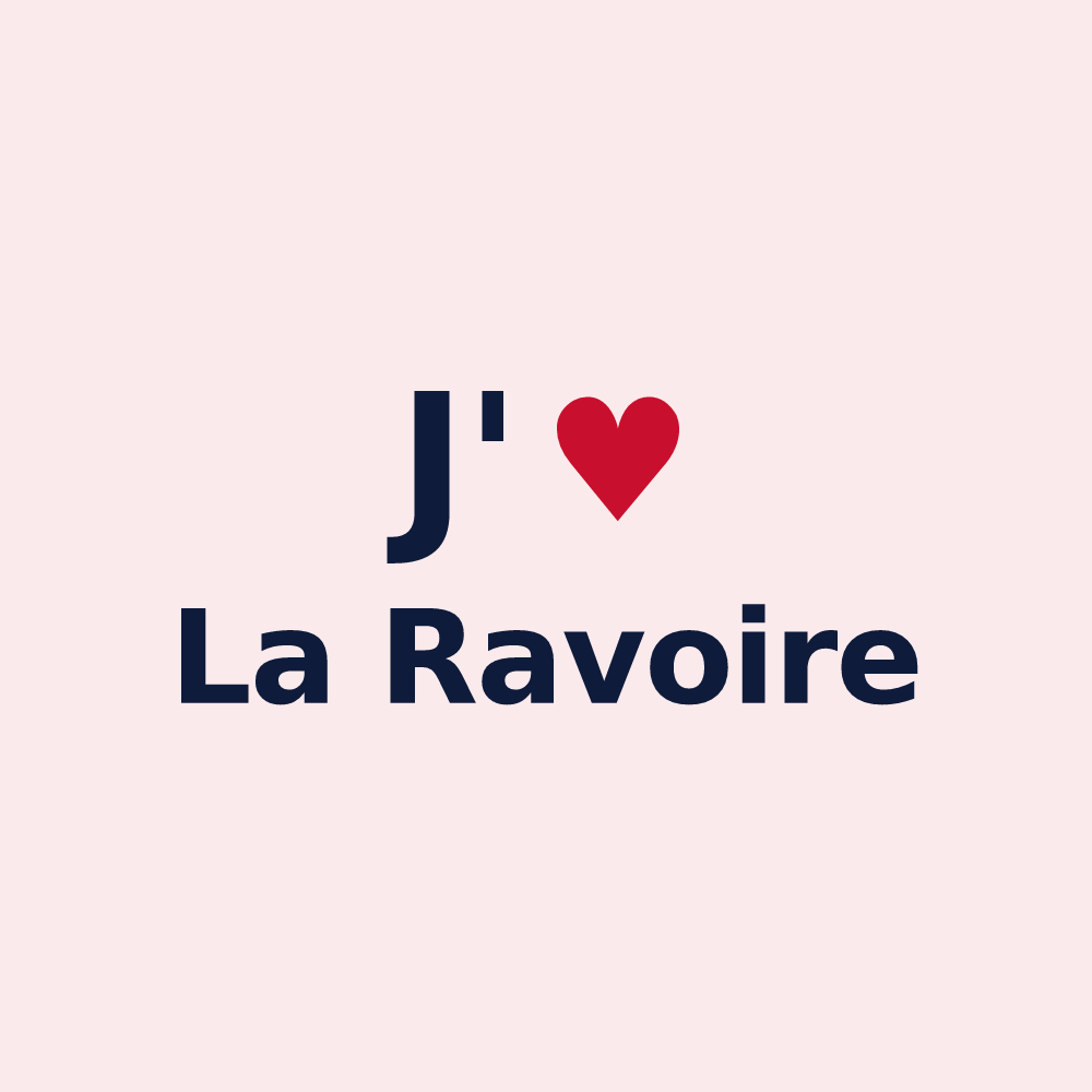 Magnet personnalisé La Ravoire — design J'aime La Ravoire