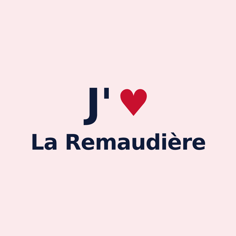 Magnet personnalisé La Remaudière — design J'aime La Remaudière