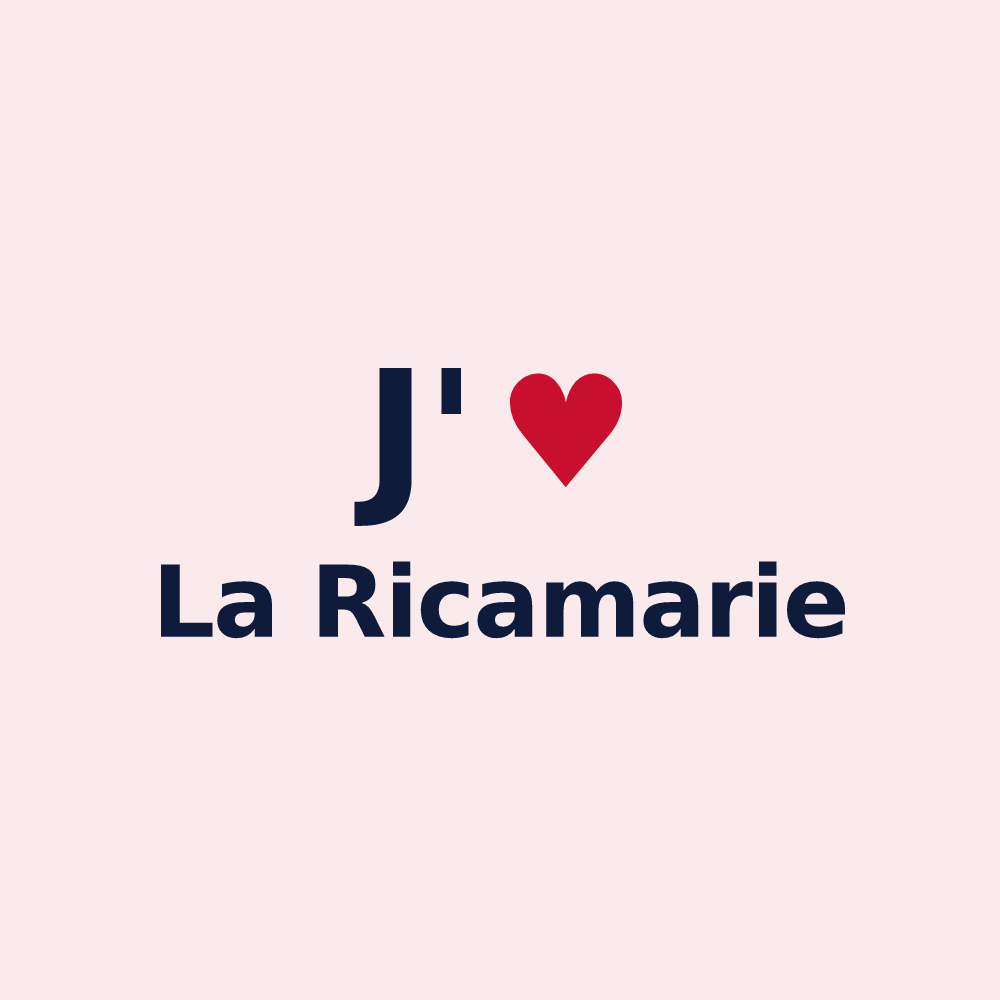 Magnet personnalisé La Ricamarie — design J'aime La Ricamarie
