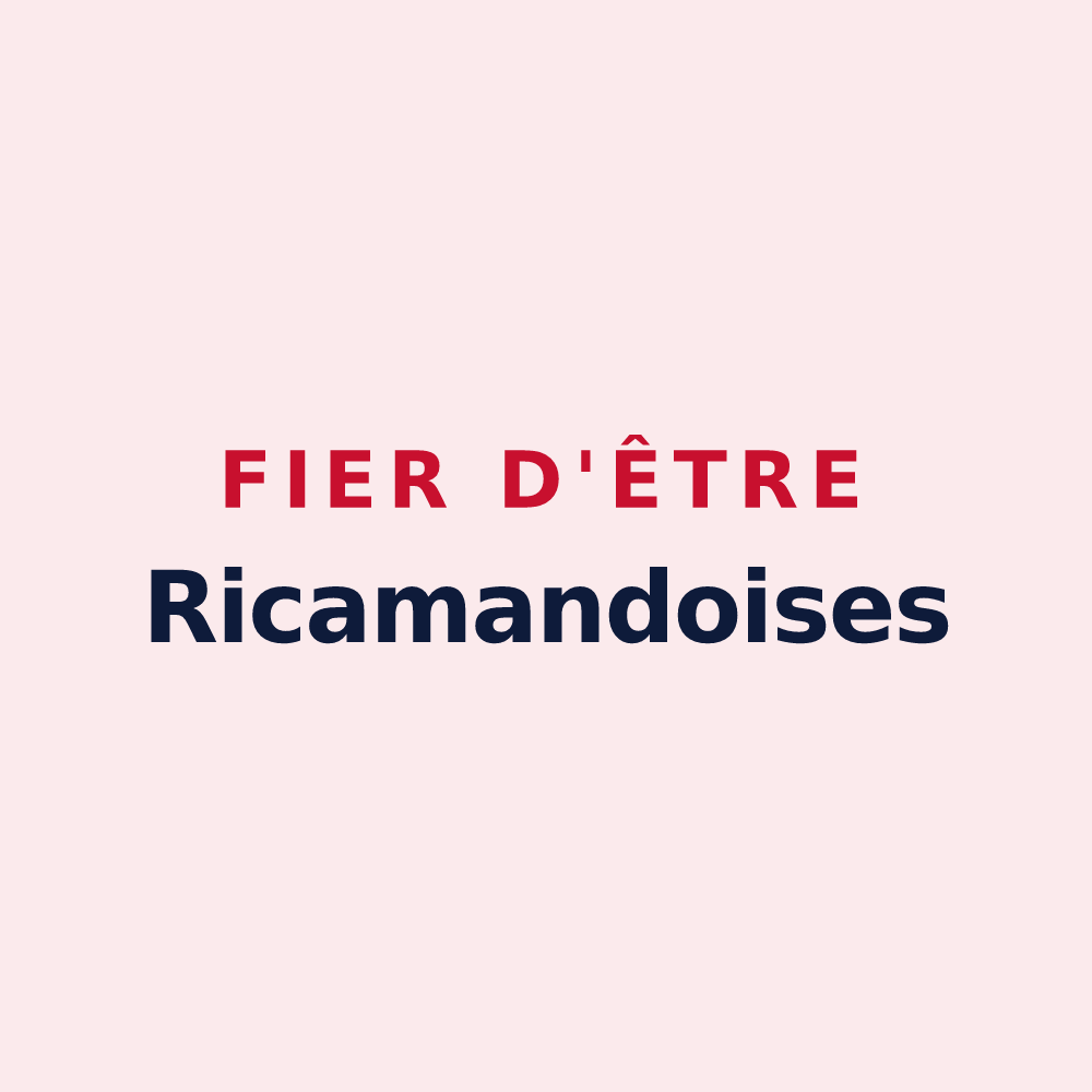 Magnet « Fier d'être Ricamandoises » — design pour La Ricamarie
