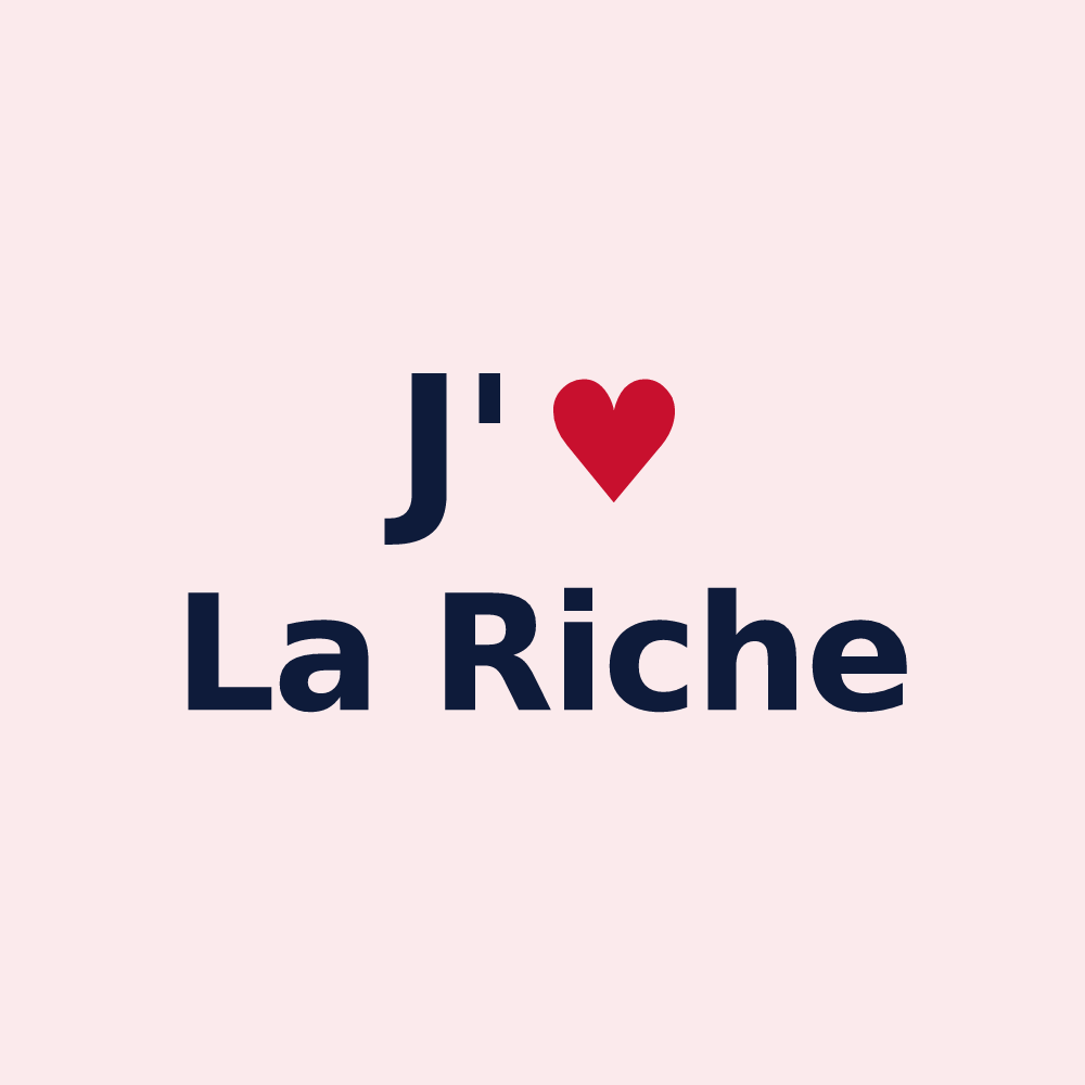 Magnet personnalisé La Riche — design J'aime La Riche
