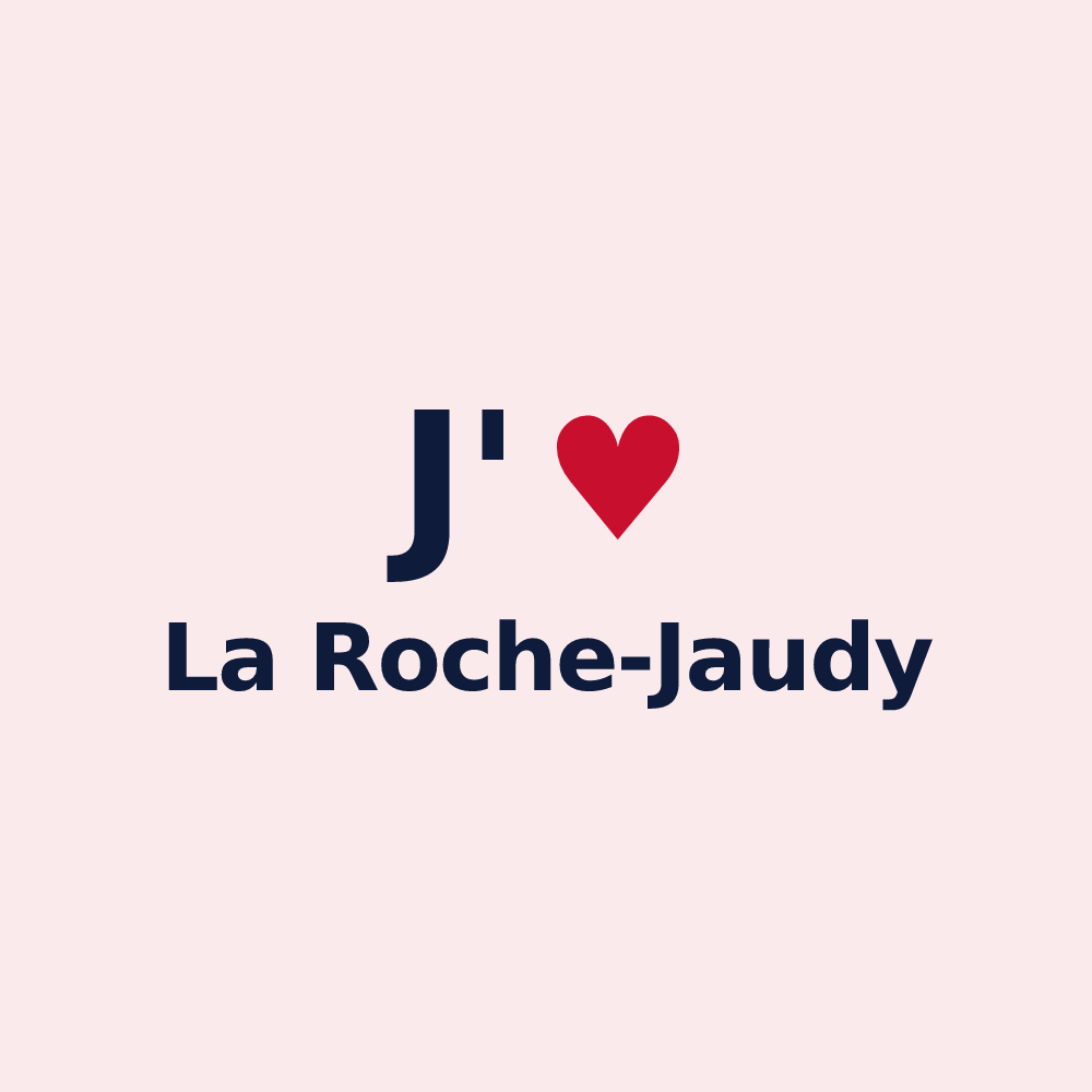 Magnet personnalisé La Roche-Jaudy — design J'aime La Roche-Jaudy