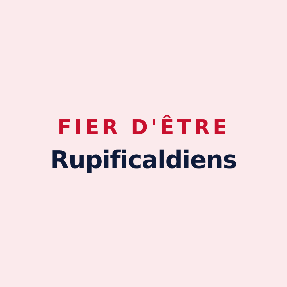 Magnet « Fier d'être Rupificaldiens » — design pour La Rochefoucauld-en-Angoumois