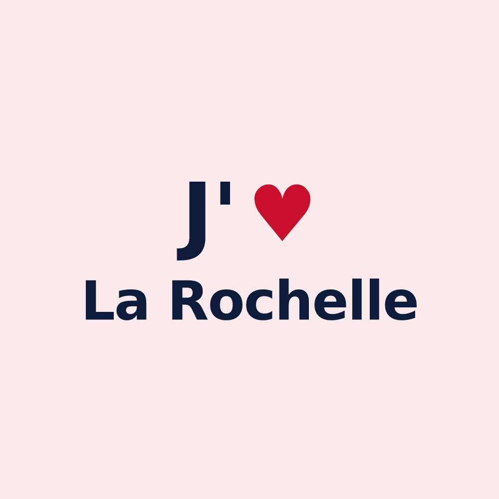 Magnet personnalisé La Rochelle — design J'aime La Rochelle