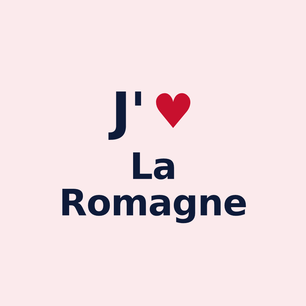 Magnet personnalisé La Romagne — design J'aime La Romagne