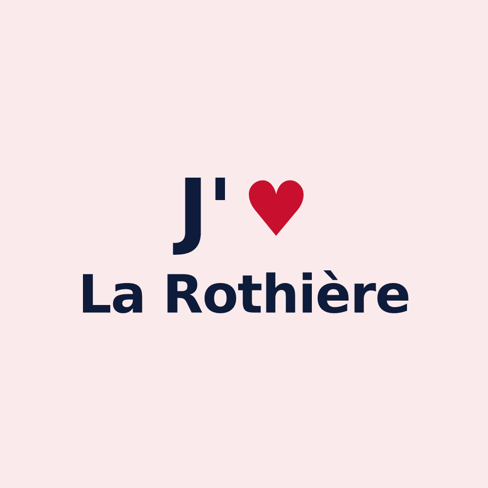 Magnet personnalisé La Rothière — design J'aime La Rothière