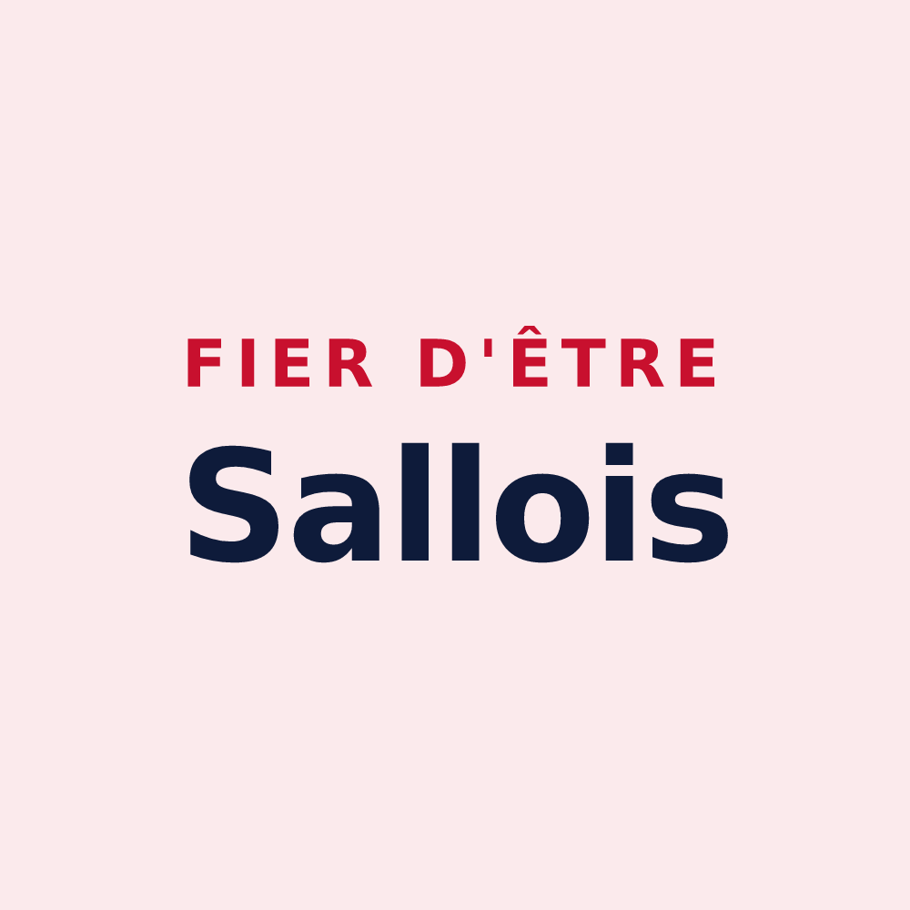 Magnet « Fier d'être Sallois » — design pour La Salle