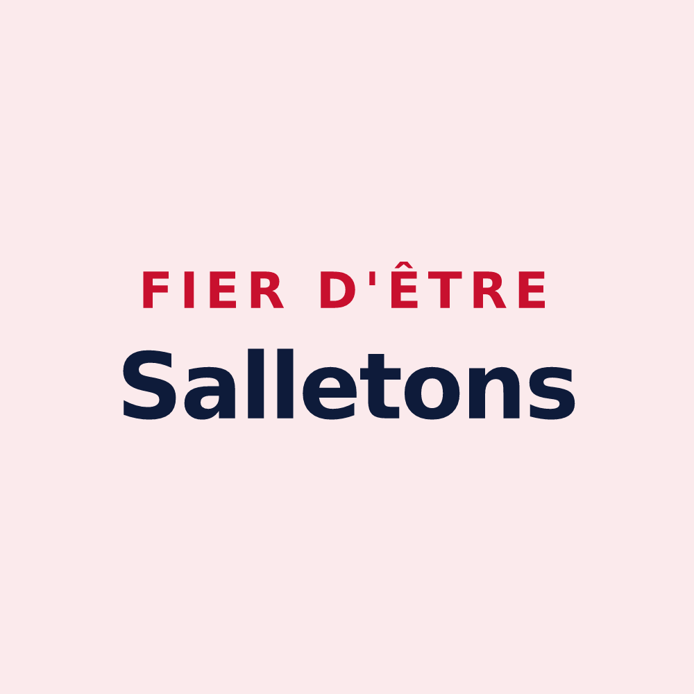 Magnet « Fier d'être Salletons » — design pour La Salle-en-Beaumont