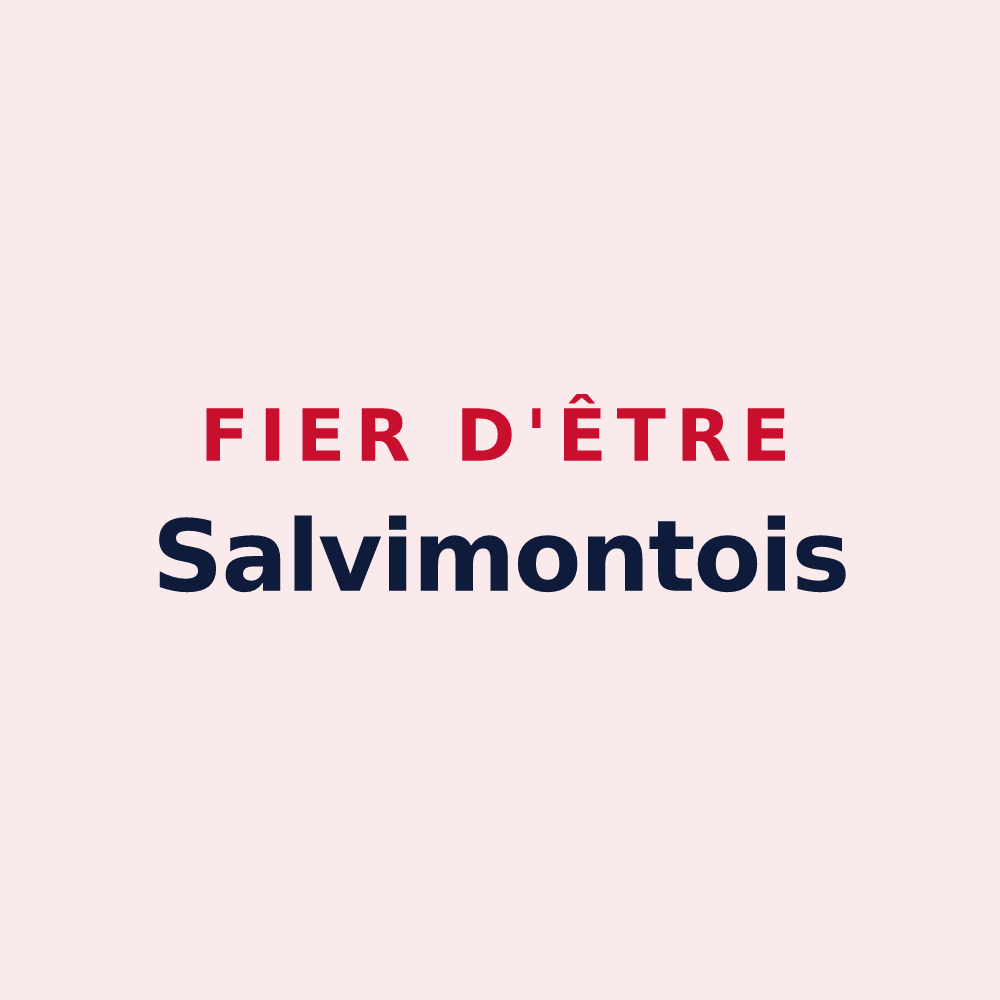 Magnet « Fier d'être Salvimontois » — design pour La Salvetat-Belmontet