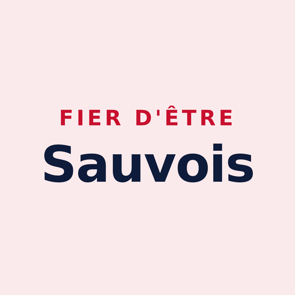 Magnet « Fier d'être Sauvois » — design pour La Sauve