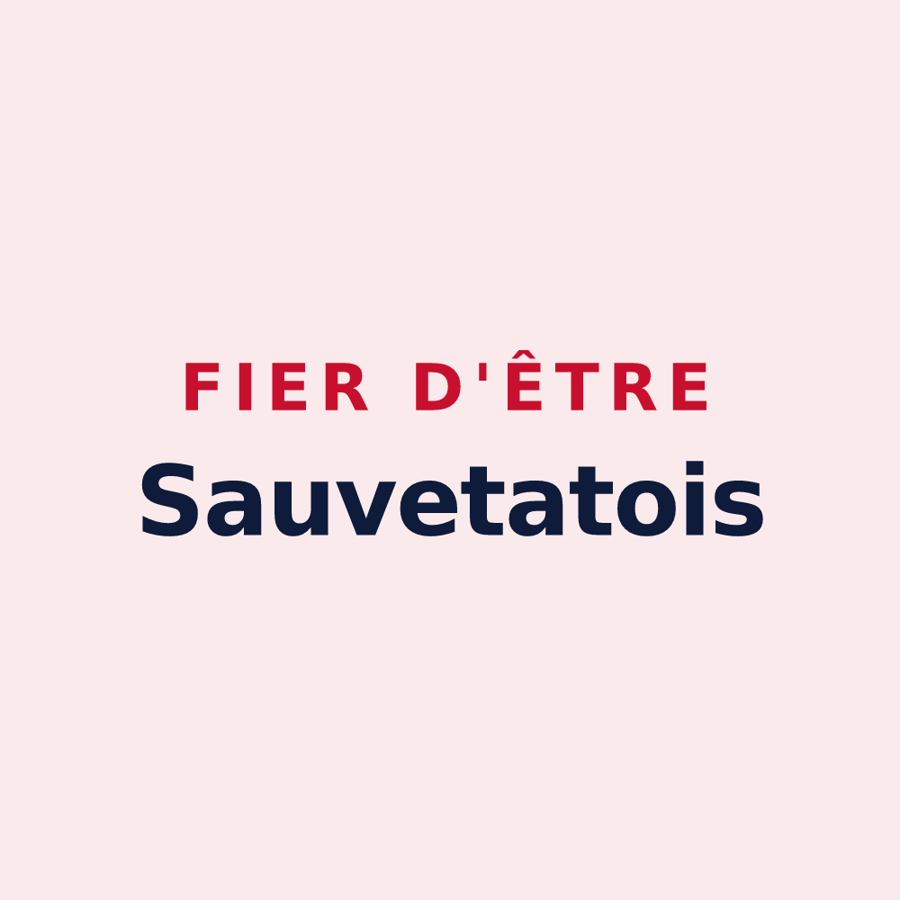 Magnet « Fier d'être Sauvetatois » — design pour La Sauvetat