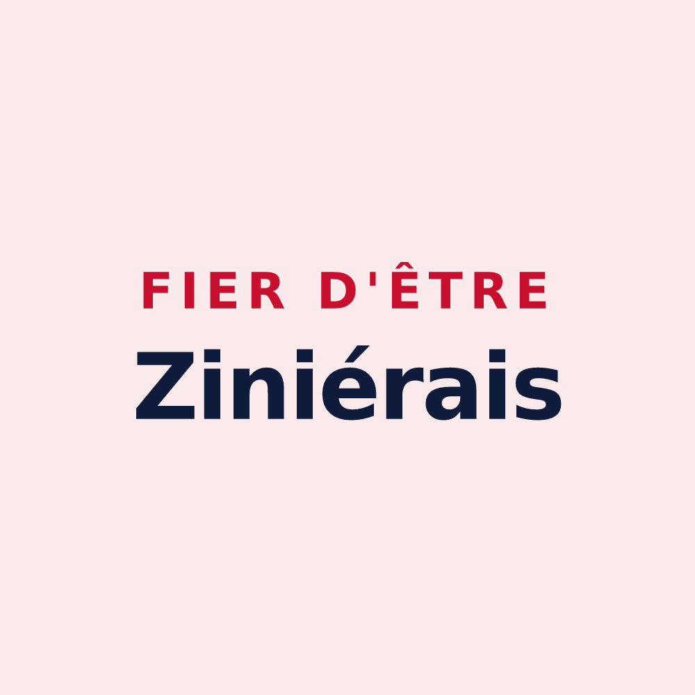 Magnet « Fier d'être Ziniérais » — design pour La Séguinière