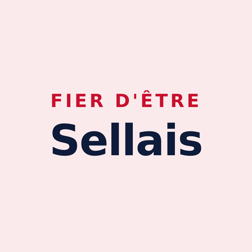 Magnet « Fier d'être Sellais » — design pour La Selle-Guerchaise