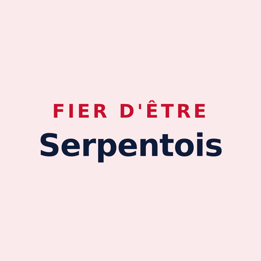 Magnet « Fier d'être Serpentois » — design pour La Serpent