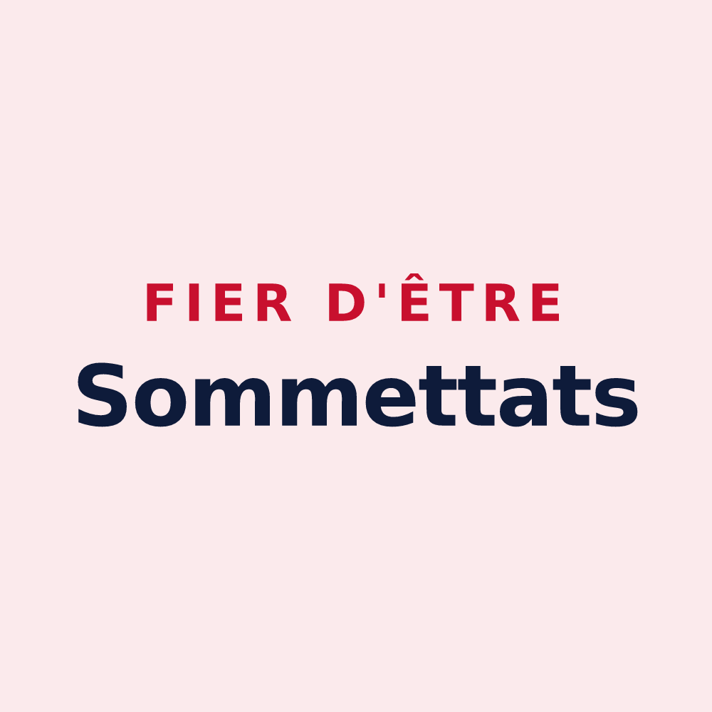 Magnet « Fier d'être Sommettats » — design pour La Sommette