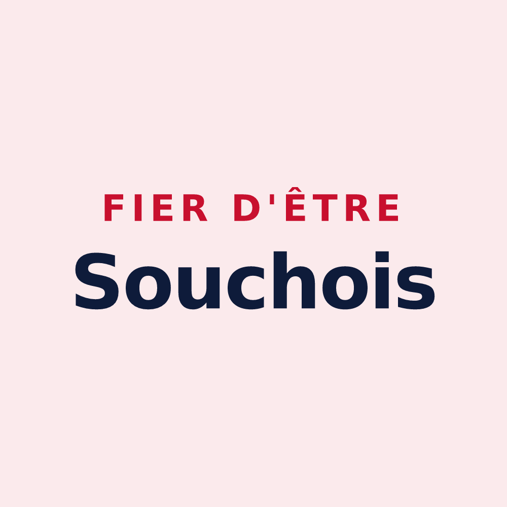 Magnet « Fier d'être Souchois » — design pour La Souche
