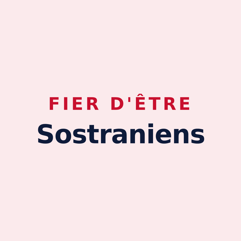 Magnet « Fier d'être Sostraniens » — design pour La Souterraine