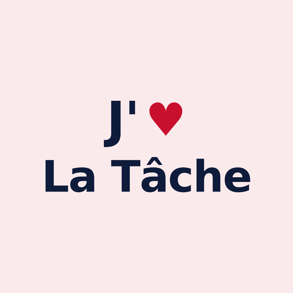 Magnet personnalisé La Tâche — design J'aime La Tâche