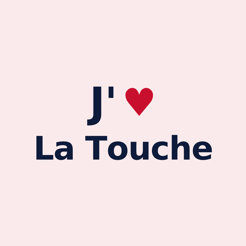 Magnet personnalisé La Touche — design J'aime La Touche