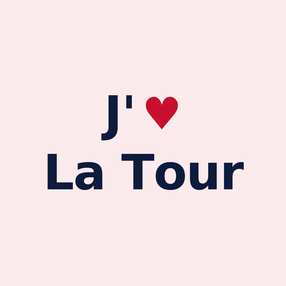 Magnet personnalisé La Tour — design J'aime La Tour