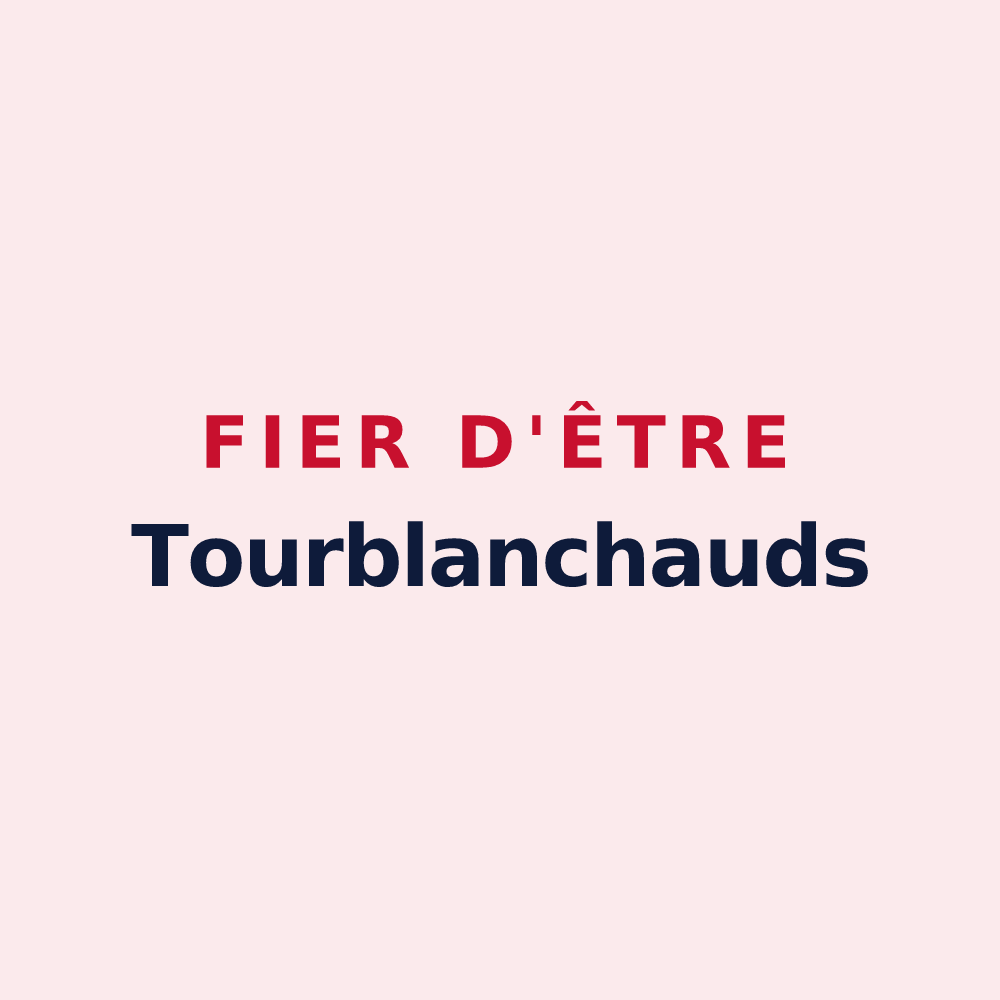 Magnet « Fier d'être Tourblanchauds » — design pour La Tour-Blanche-Cercles
