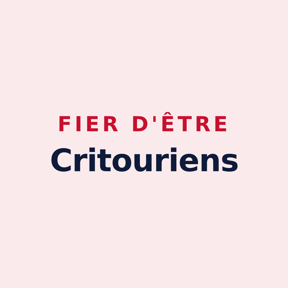 Magnet « Fier d'être Critouriens » — design pour La Tour-du-Crieu