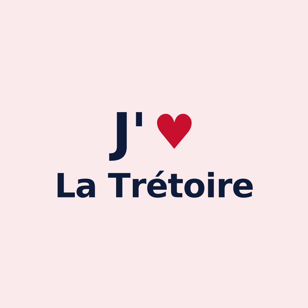 Magnet personnalisé La Trétoire — design J'aime La Trétoire