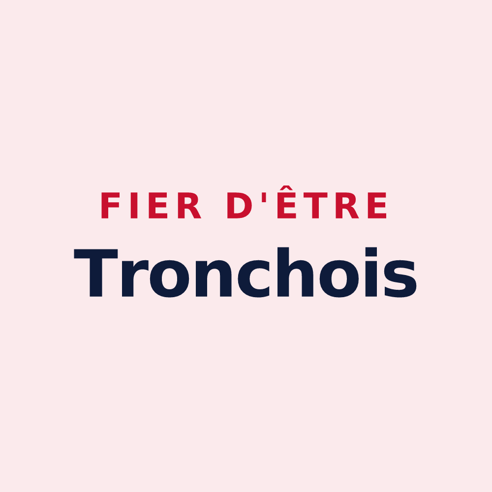 Magnet « Fier d'être Tronchois » — design pour La Tronche