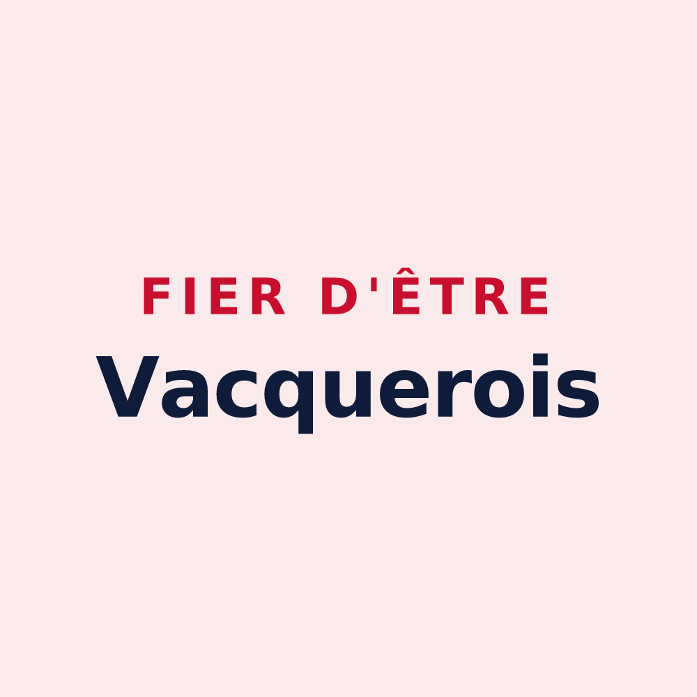Magnet « Fier d'être Vacquerois » — design pour La Vacquerie-et-Saint-Martin-de-Castries