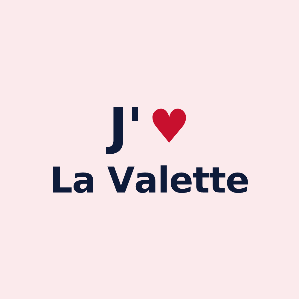 Magnet personnalisé La Valette — design J'aime La Valette